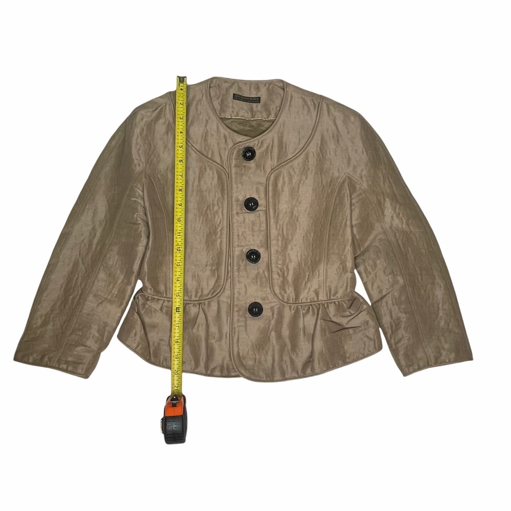 Burberry Black Label Shimmery Linen Short Jacket - Picture 10 of 16